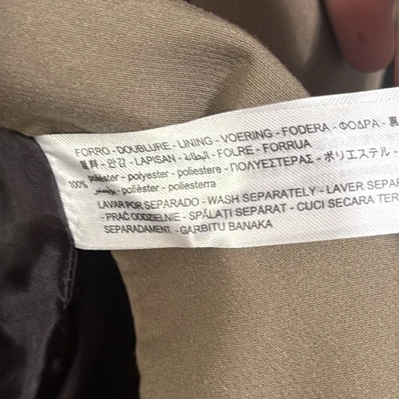 Zara Men’s Olive Green Blazer Size S - Picture 6 of 6